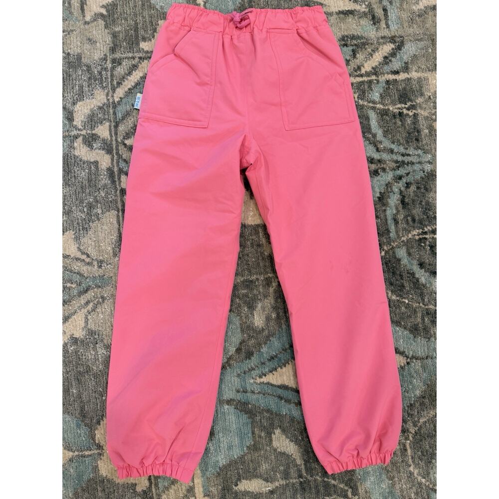 Jan & Jul Kids Fleece Lined Rain Pants Water Proof Hot Pink 8 Years NEW